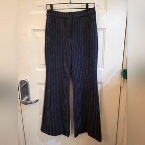 Express Editor Pin Striped‎ Wide Leg Pants Size 4s